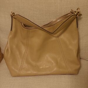 Michael Kors Beige Leather Shoulder Bag